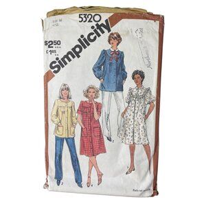 Simplicity 5320 Pattern Size 16 Misses Smocks In Two Lengths Previously Used CUT